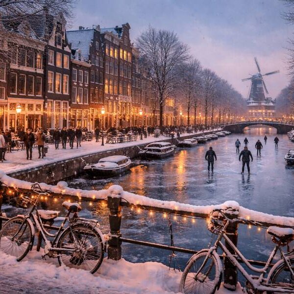 Zima w Holandii potrafi zaskoczyć