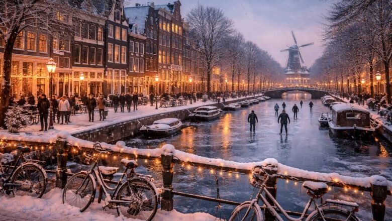 Zima w Holandii potrafi zaskoczyć